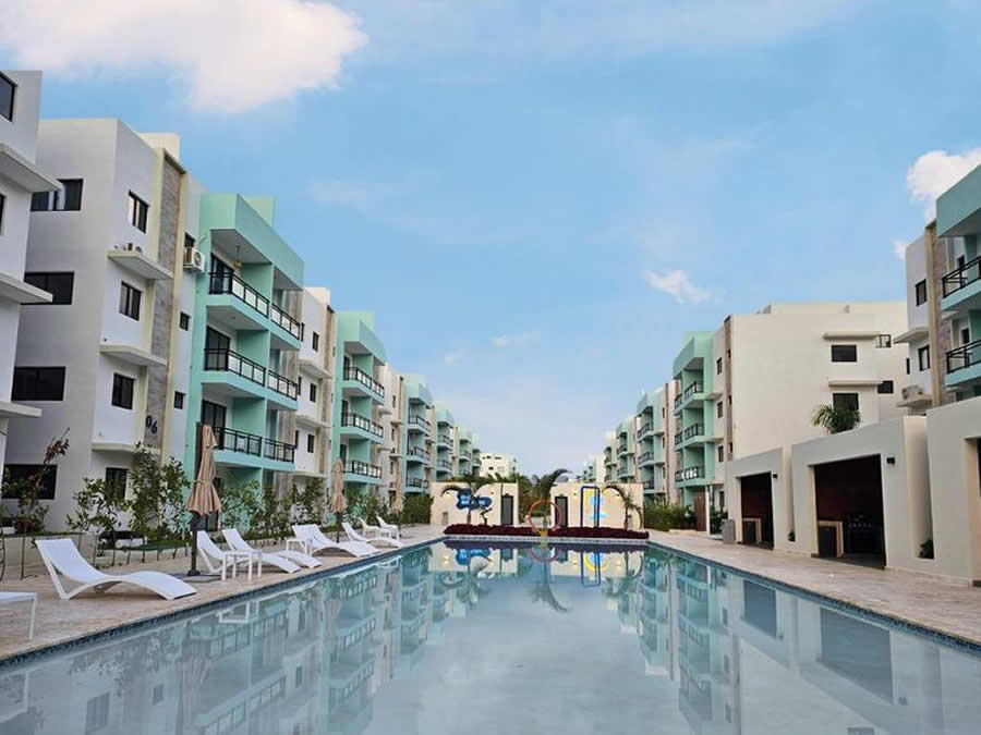 AB116, Apartamento de 1 habitación sin muebles en alquiler en Epic Residences, Bávaro